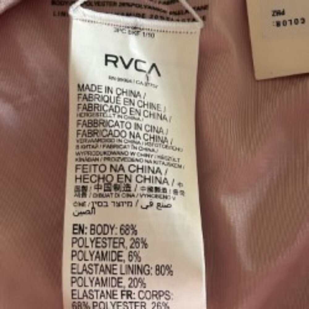 NWT RVCA Live And Let Dye Bikini Bottom XSmall - Picture 2 of 3